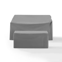 Load image into Gallery viewer, 2Pc Furniture Cover Set Gray - Loveseat & Coffee Table