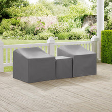 Load image into Gallery viewer, 3Pc Furniture Cover Set Gray - Two Armchairs & End Table