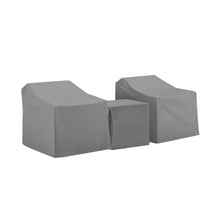 Load image into Gallery viewer, 3Pc Furniture Cover Set Gray - Two Armchairs & End Table