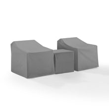 Load image into Gallery viewer, 3Pc Furniture Cover Set Gray - Two Armchairs & End Table