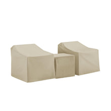 Load image into Gallery viewer, 3Pc Furniture Cover Set Tan - Two Armchairs & End Table