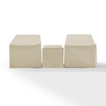 Load image into Gallery viewer, 3Pc Furniture Cover Set Tan - Two Armchairs & End Table
