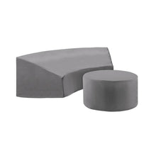 Load image into Gallery viewer, Catalina 2Pc Furniture Cover Set Gray - Round Sectional Sofa & Coffee Table