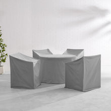 Load image into Gallery viewer, 5Pc Round Outdoor Dining Furniture Cover Set