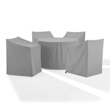Load image into Gallery viewer, 5Pc Round Outdoor Dining Furniture Cover Set