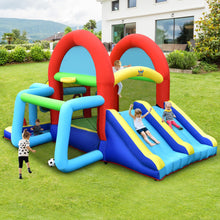 Load image into Gallery viewer, Inflatable Jumping Castle Bounce House with Dual Slides and 480W Blower
