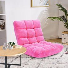 Load image into Gallery viewer, Adjustable 14-position Cushioned Floor Chair-Pink