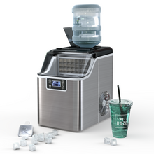 Load image into Gallery viewer, Electric Countertop Ice Maker with Ice Scoop and Basket
