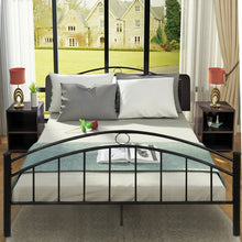 Load image into Gallery viewer, 84" x 64" x 42" Queen Size Folding Steel Bed Frame 10 Legs