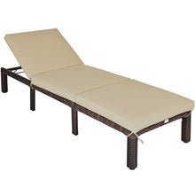 Load image into Gallery viewer, Outdoor Rattan Adjustable Cushioned Chaise