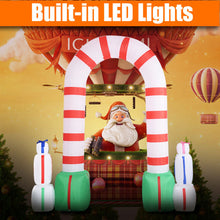 Load image into Gallery viewer, 8 ft Waterproof Inflatable Santa Arch Christmas Decoration
