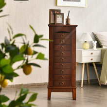 Load image into Gallery viewer, Wooden Jewelry Cabinet Storage Organizer with 6 Drawers
