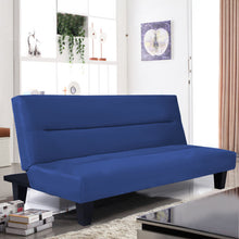 Load image into Gallery viewer, Microfiber Folding Sofa Couch Bed 2 color-Blue