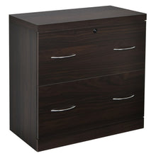 Load image into Gallery viewer, 2-Drawer File Cabinet with Lock Hinging Bar Letter and Legal Size-Coffee
