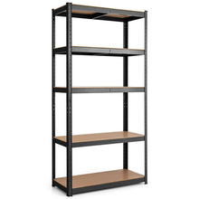 Load image into Gallery viewer, Adjust 30 x60 Inch 5 Level Garage Tool Shelf Storage-Black