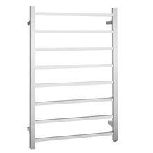 Load image into Gallery viewer, 145W Electric Towel Warmer Wall Mounted Heated Drying Rack 8 Square Bars