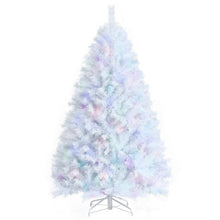 Load image into Gallery viewer, 6 Feet Iridescent Tinsel Artificial Christmas Tree with 792 Branch Tips