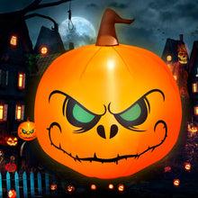 Load image into Gallery viewer, 4 Feet Halloween Inflatable Pumpkin with Build-in LED Light