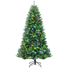 Load image into Gallery viewer, Artificial Hinged Christmas Tree with Remote-controlled Color-changing LED Lights-6'