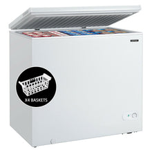Load image into Gallery viewer, Chest Freezer 7.0 Cu.ft Upright Single Door Refrigerator with 4 Baskets-White