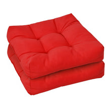Load image into Gallery viewer, 21 Inch x 21 Inch Patio Chair Seat Cushion Pads for Indoor and Outdoor-Red