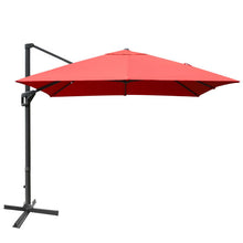 Load image into Gallery viewer, 10 x 13 Feet Rectangular Cantilever Umbrella with 360° Rotation Function-Orange