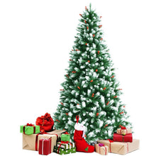 Load image into Gallery viewer, Artificial PVC Christmas Tree with Branch Tips and Metal Stand-8'