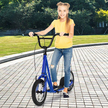 Load image into Gallery viewer, Height Adjustable Kid Kick Scooter with 12 Inch Air Filled Wheel-Navy