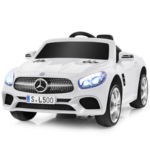Load image into Gallery viewer, 12V Mercedes-Benz SL500 Licensed Kids Ride On Car with Remote Control-White