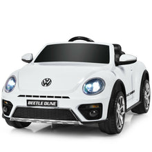 Load image into Gallery viewer, 12V Licensed Volkswagen Beetle Kids Ride On Car with Remote Control-White