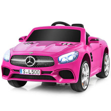 Load image into Gallery viewer, 12V Mercedes-Benz SL500 Licensed Kids Ride On Car with Remote Control-Pink
