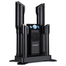 Load image into Gallery viewer, Electric Shoe Boot Dryer 4 Shoes with 180 Mins Timer Ozone Disinfection-Black