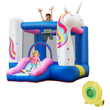 Load image into Gallery viewer, Kids Inflatable Bounce House with 480W Blower