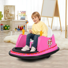 Load image into Gallery viewer, 6V Kids Ride On Bumper Car Vehicle 360-degree Spin Race Toy with Remote Control-Pink