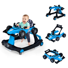 Load image into Gallery viewer, 4-in-1 Foldable Activity Push Walker with Adjustable Height-Blue