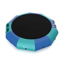Load image into Gallery viewer, 10 Feet Inflatable Splash Padded Water Bouncer Trampoline-Blue