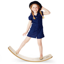 Load image into Gallery viewer, 12 Inch Wooden Wobble Toy Balance Board-Natural