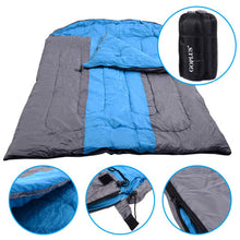 Load image into Gallery viewer, Outdoor 2 Person Camping Envelope Sleeping Bag