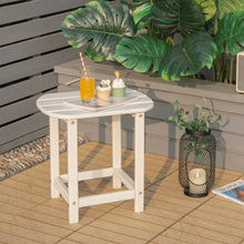 Load image into Gallery viewer, 18 Feet Rear Resistant Side Table for Garden Yard and Patio -White