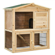 Load image into Gallery viewer, 35 Inch Wooden Chicken Coop with Ramp