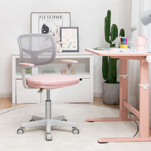 Load image into Gallery viewer, Adjustable Desk Chair with Auto Brake Casters for Kids-Pink