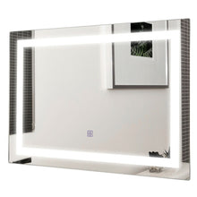 Load image into Gallery viewer, 27.5 Inch LED Wall-Mounted Rect Bathroom Mirror with Touch