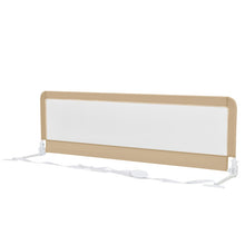 Load image into Gallery viewer, 71 Inch Extra Long Swing Down Bed Guardrail with Safety Straps-Beige