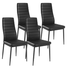 Load image into Gallery viewer, 4 Pieces Modern Leather Dinning Chairs Set