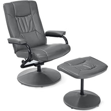 Load image into Gallery viewer, 360° Swivel Recliner Chair with Ottoman-Gray