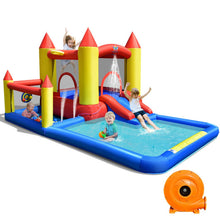 Load image into Gallery viewer, Inflatable Water Slide Castle Kids Bounce House with 480W Blower