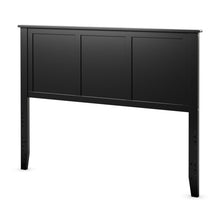 Load image into Gallery viewer, Full Wood Headboard Flat Panel with Pre-drilled Holes and Height Adjustment-Black
