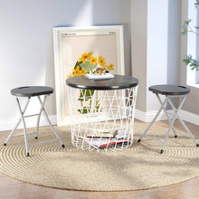 Load image into Gallery viewer, 28 Inch Portable Folding Stools with 330lbs Limited Sturdy Frame