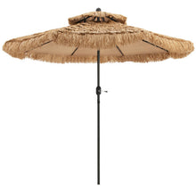 Load image into Gallery viewer, 9 Feet Thatched Tiki Umbrella with 8 Ribs