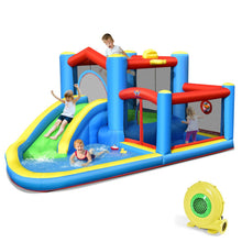 Load image into Gallery viewer, Inflatable Kids Water Slide Bounce Castle with 480W Blower